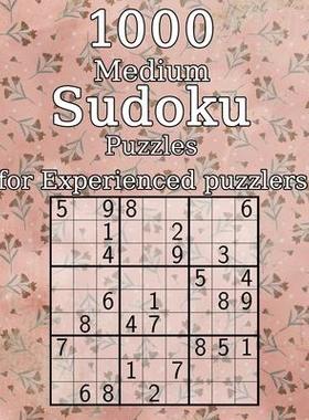[预订]1000 Medium Sudoku Puzzles for Experienced puzzlers: also perfect as a Gift for Teenagers, Adults, G 9781676416548