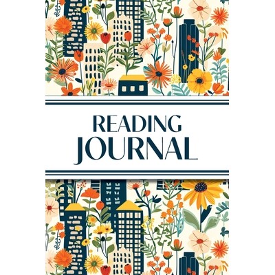 预订 Reading Journal (Cozy Blue Cityscape with Yellow Sunflowers & Wildflowers): 6