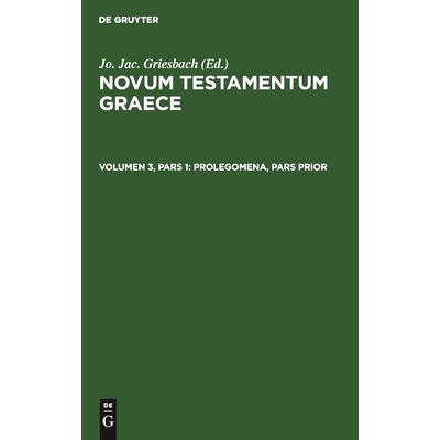 预订 Prolegomena, Pars Prior: 9783112490532