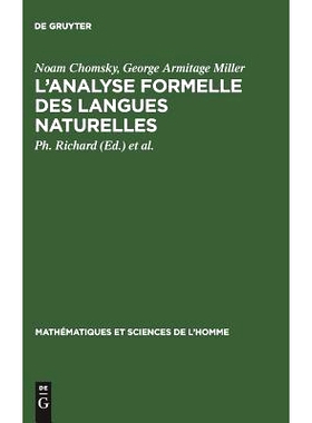 预订 L’analyse formelle des langues naturelles: (Introduction to the formal analysis of natural languages): 97831111734