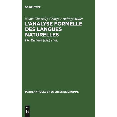 预订 L’analyse formelle des langues naturelles: (Introduction to the formal analysis of natural languages): 97831111734