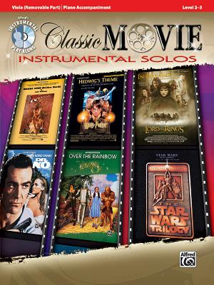 【预售】Classic Movie Instrumental Solos for Strings: Viola, Book & CD
