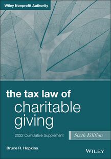Tax 9781119873556 Suppl 6Th 预订 The Edition Law Cumulative Charitable 2022 Giving