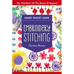Handy 9781617457791 Stitches Basics Embroidery Stitching Guide Pocket 预订 All Beyond the