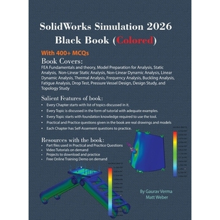 预订 SolidWorks Simulation 2026 Black Book: (Colored): 9781774591932