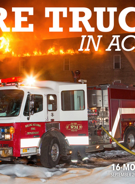 【预订】Fire Trucks in Action 2022: 16-Month Calendar - September 2021 Through December 2022 9780760371312