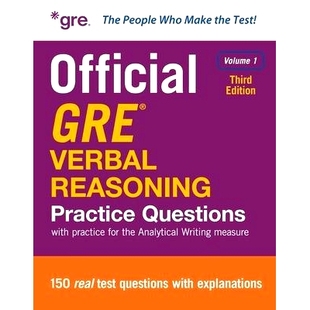 预订 Official GRE Verbal Reasoning Practice Questions, Third Edition, Volume 1: 9781266323027