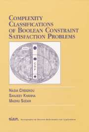 预订 Complexity Classifications of Boolean Constraint Satisfaction Problems