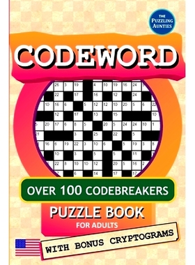 预订 Codeword Puzzle Book for Adults: Over 100 Classic Coded Crosswords (Codebreakers) - With Bonus Cryptograms (US vers