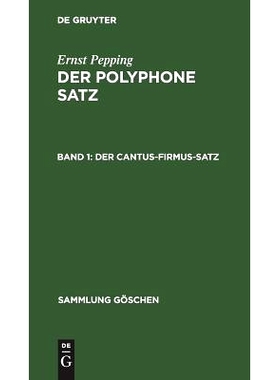 预订 Der cantus-firmus-Satz: 9783110062588