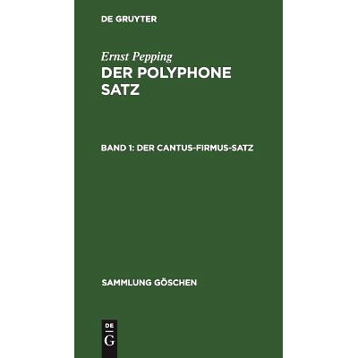 预订 Der cantus-firmus-Satz: 9783110062588