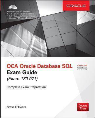 [预订]ORACLE DATABASE 12C SQL CERTIFIED EXP EXAM GDE 9781259585494