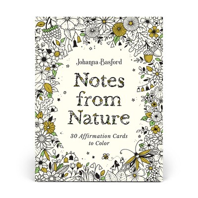 预订 Johanna Basford Notes from Nature: 30 Affirmation Cards to Color 9781805700517