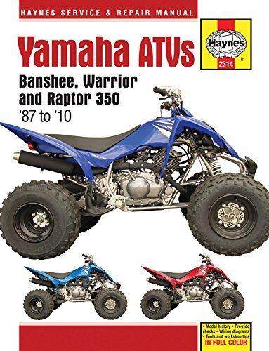 [预订]Yamaha Banshee Warrior & Raptor ATVs (87 - 10) Haynes Repair Manual 9781620921562