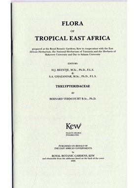 预订 Flora of Tropical East Africa: Thelypteridaceae: 9781842461501
