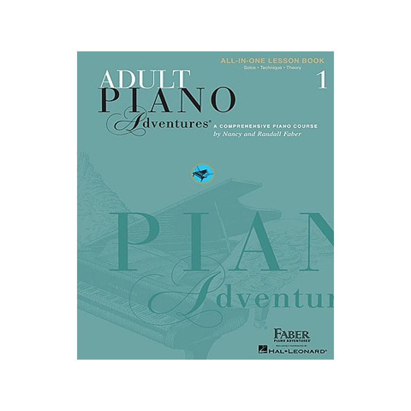 预售 英文原版 菲伯尔成人钢琴课程,第1辑 Adult Piano Adventures All-In-One Piano Course Book 1