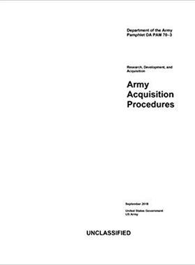 【预售】Department of the Army Pamphlet Da P...