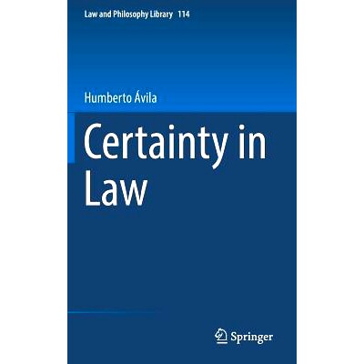 预订 Certainty in Law 法律中的确定性: 9783319334066