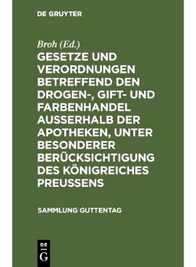 预订 Gesetze und Verordnungen betreffend den Drogen-, Gift- und Farbenhandel ausserhalb der Apotheken, unter besonderer
