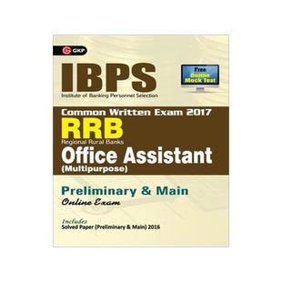 [预订]IBPS RRB-CWE Office Assistant (Multipurpose) Preliminary & Main Guide 2017 9789386601926