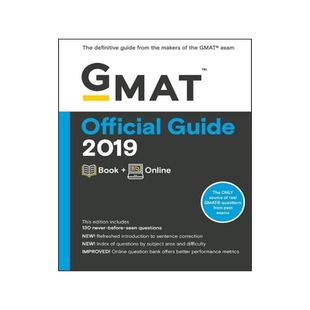 预订 英文原版 GMAT官方指南2019年版 GMAT Official Guide 2019: Book + Online