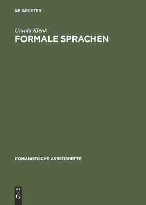 【预订】Formale Sprachen 9783484501638