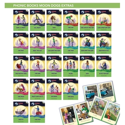 预订 Phonic Books Moon Dogs Extras Set 1: Sounds of the alphabet 《月犬拼读书》附加套装1：字母发音: 9781783693375