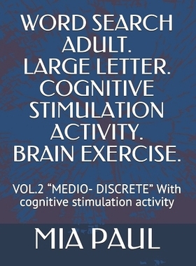 预订 Word Search Adult. Large Letter. Cognitive Stimulation Activity. Brain Exercise.: VOL.2 