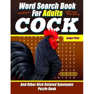 预订 Print Synonyms And Other For COCK Funny Offensive Book Adults Large Related Dick Puzzle Search Word