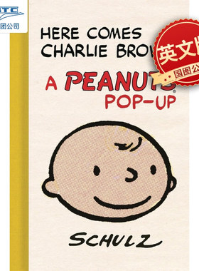 预售 查理布朗来了！花生漫画 立体书 史努比 Charles M. Schulz Here Comes Charlie Brown! A Peanuts Pop-Up 英文原版