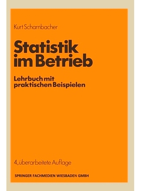 预订 Statistik im Betrieb: Lehrbuch mit praktischen Beispielen: 9783409270281