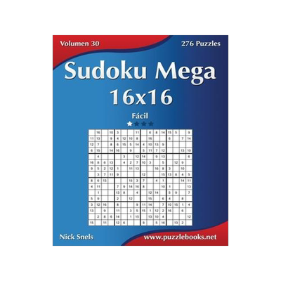 [预订]Sudoku Mega 16x16 - Facil - Volumen 30 - 276 Puzzles 9781512328752