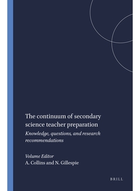 预订 The continuum of secondary science teacher preparation: Knowledge, questions, and research recommendations 中学科学