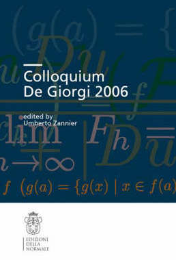 【预订】Colloquium De Giorgi 2006