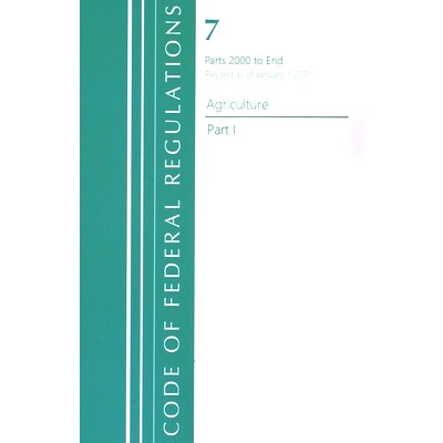预订 Code of Federal Regulations, Title 07 Agriculture 2000-End, Revised as of January 1, 2021: Part 1 联邦法规：Title 0