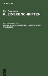 Schriften Kleinere zur deutschen 9783111082509 Philologie 预订