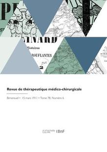 médico 预订 thérapeutique chirurgicale Revue