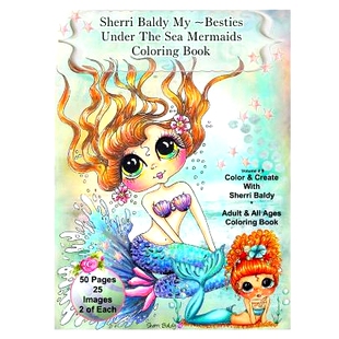 预订 Sherri Baldy My-Besties Under the Sea Mermaids Coloring Book for Adults and All Ages: Sherri Baldy My Besties Fan F