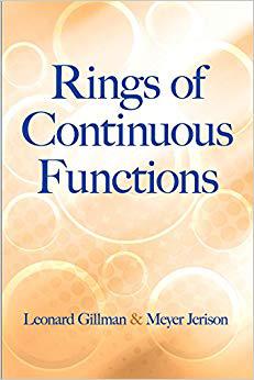 【预售】Rings of Continuous Functions