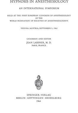 【预订】Hypnosis in Anaesthesiology