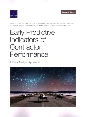 预订 Early Predictive Indicators of Contractor Performance: A Data-Analytic Approach: 9781977409546