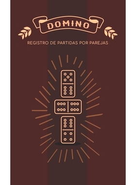 预订 Domino Registro de Partidas por Parejas: Libro para apuntar los juegos de domino por equipos: 9781703652758