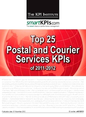 预订 Top 25 Postal and Courier Services KPIs of 2011-2012: 9781484155899