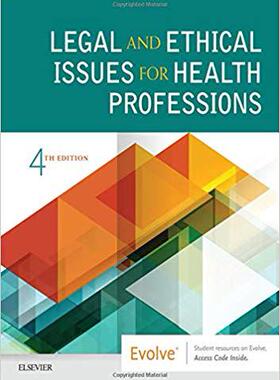 【预售】Legal and Ethical Issues for Health Professions