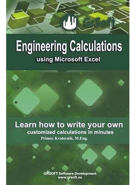 预订 Engineering Calculations Using Microsoft Excel: Learn How to Write Your Own Customized Calculations in Minutes: 978