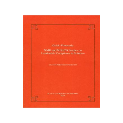 预订 NMR and NIR-CD studies on lanthanide complexes in solution
