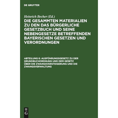 预订 Ausführungsgesetz zu der Grundbuchordnung und dem Gesetz über die Zwangsversteigerung und die Zwangsverwaltung: v