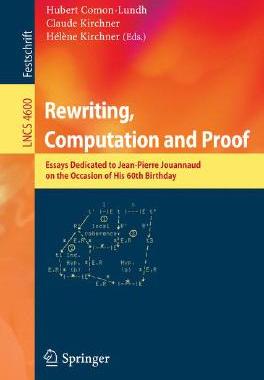 【预订】Rewriting, Computation and Proof
