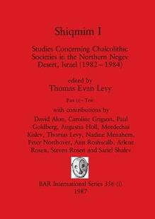 Part Studies Israel the Societies Chalcolithic 预订 Shiqmim 9781407388472 Concerning Negev Northern Desert