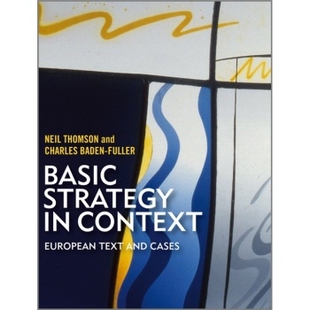 Text 9781405161084 Strategy 纵横捭阖战略 Cases And European Context Basic 预订